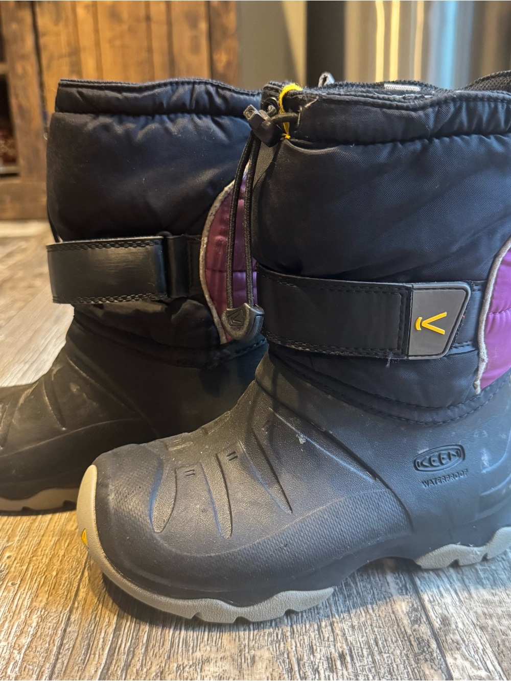KEEN Lumi Boot 2 - Waterproof, Hiking, Winter - Black + Purple Girls Size 13